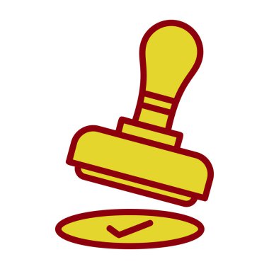 Damga web simge vektör çizim