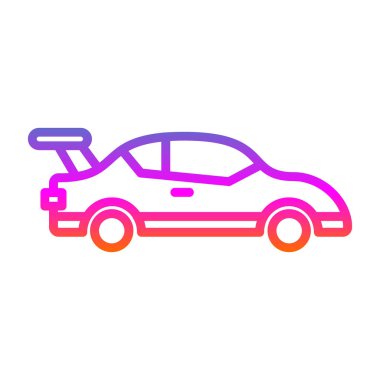 araba paylaşım ikonu vektörü. izole edilmiş sınır sembolü çizimi