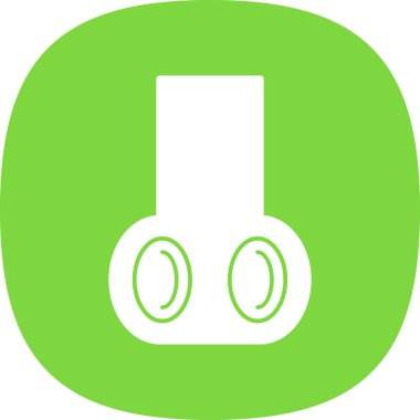 Kulaklık. Web simgesi basit illüstrasyon