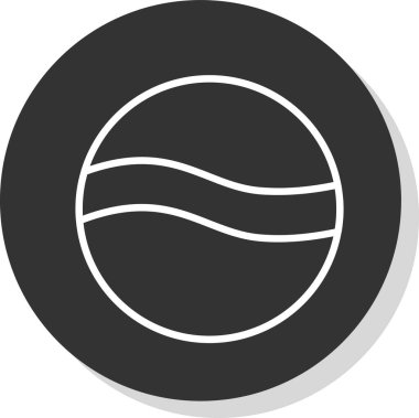 Golf topu web simgesi, basit tasarım