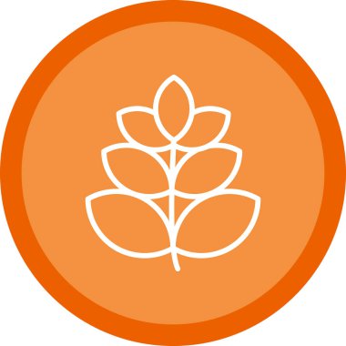 Buğday simgesi, vektör illüstrasyonu basit tasarım