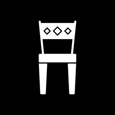 tablo simgesi siyah arkaplanda izole edilmiş vektör