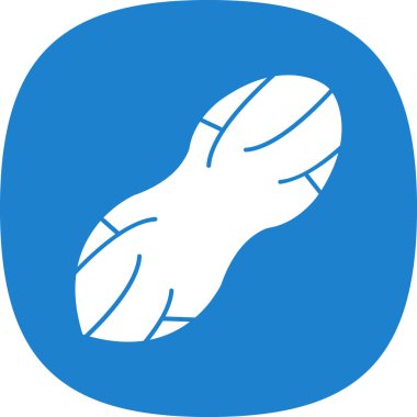 Peanut web simgesi, vektör illüstrasyonu