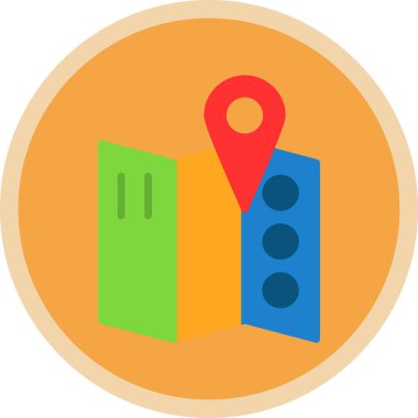 harita pin konumu simgesi düz biçimli