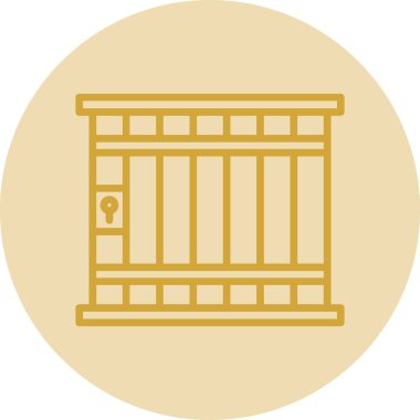 Kapı. Web simgesi basit illüstrasyon