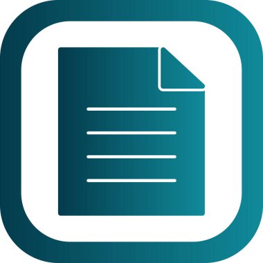 Belge. Web simgesi basit illüstrasyon 