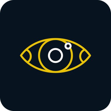 Göz düzlüğü simgesi, vektör çizimi