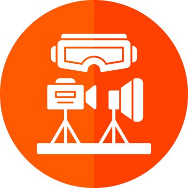 Kamera simgesi. Vektör illüstrasyonu