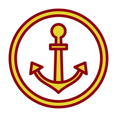 Çapa. Web simgesi basit illüstrasyon 