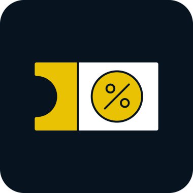 Tasarımınız için yüzde vektör simgesi