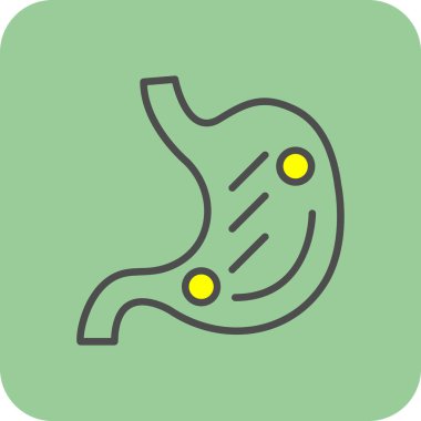 mide ikonu vektör illüstrasyonu 