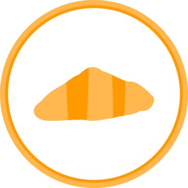 Kruvasan web simgesi, vektör çizim