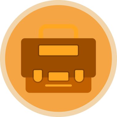 Bavul. Web simgesi basit illüstrasyon 