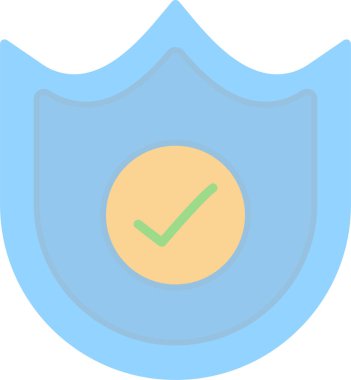 kalkan simgesi, vektör illüstrasyonu basit tasarım