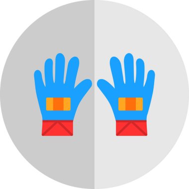 Eldiven simgesi. Vektör illüstrasyonu.