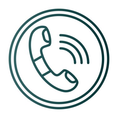 telefon ahizesi simgesi, vektör çizimi basit tasarım