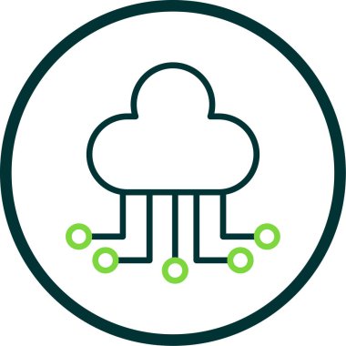 Bulut hesaplama. Web simgesi 