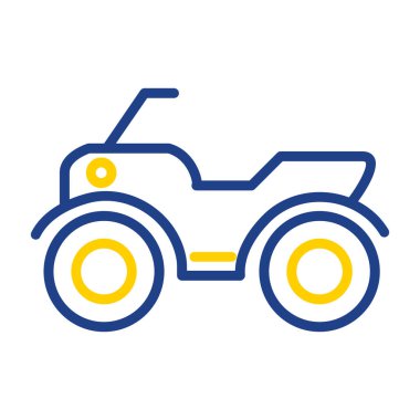 ATV araba simgesi vektör illüstrasyonu 