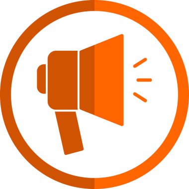 megafon simgesi, basit tasarım vektör çizimi