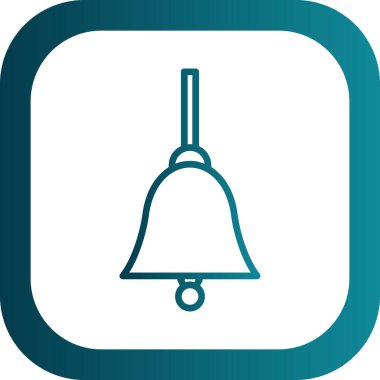 Bir çan simgesinin vektör illüstrasyonu  