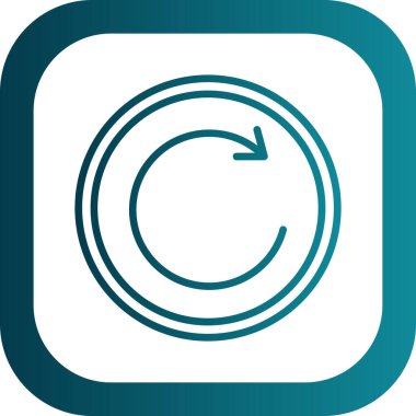 güzel yenilenmiş vektör çizgisi simgesi