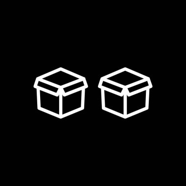 Beyaz arkaplanda küp vektör çizimi