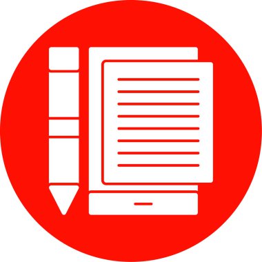 belge simgesi vektör illüstrasyonu