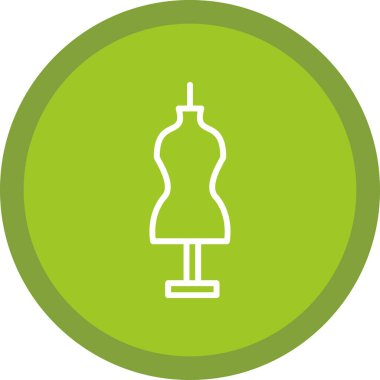 Manken düz vektör simgesi