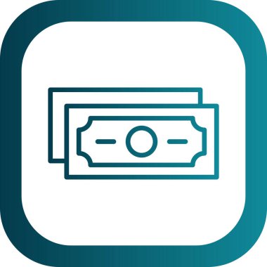 Web ve mobil uygulama tasarımınız için para simgesi, dolar logosu konsepti 