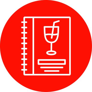 menü düz simgesi, vektör illüstrasyonu