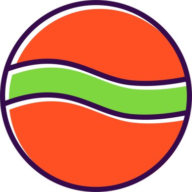 Golf topu web simgesi, basit tasarım