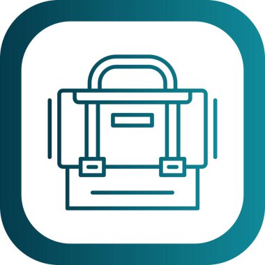  Evrak Çantası'nı web simge vektör çizim 