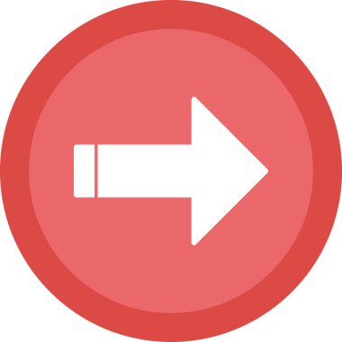 ok simgesi, vektör illüstrasyonu 