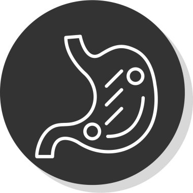 mide ikonu vektör illüstrasyonu 