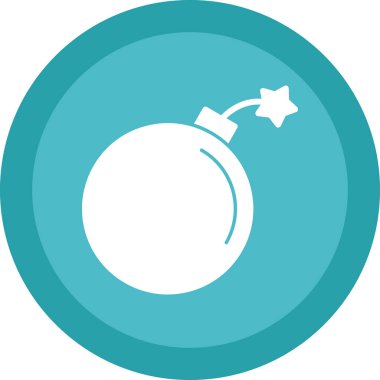 Bomba. Web simgesi basit illüstrasyon 