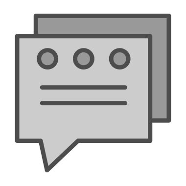 konuşma balonu simgesi, vektör illüstrasyonu