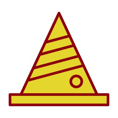 üçgen piramit ikon vektör illüstrasyon tasarımı