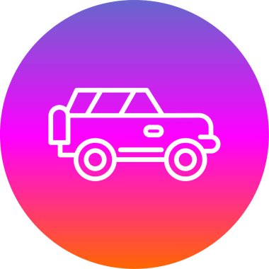 Offroad Web simgesi basit illüstrasyon 