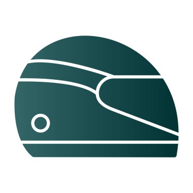 Kask simgesi basit tasarım illüstrasyonu 