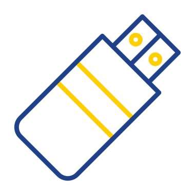 Usb satır simgesi. Tasarım için web şarkısı.