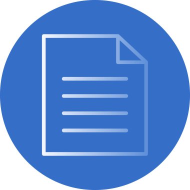 Belge. Web simgesi basit illüstrasyon 