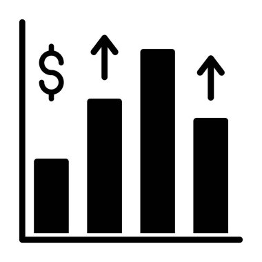 Vektör çizelgesi simgesi, vektör illüstrasyonu