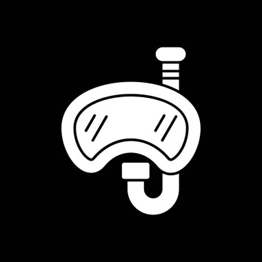 Bir aqualung simgesinin vektör çizimi