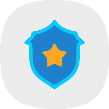 Kişisel ve ticari kullanım için kalkan vektör simgesi simgesi vektör çizimi..