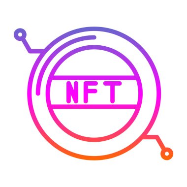 nft token simgesi, izometrik biçim