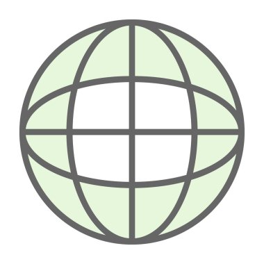 küresel küre izole simge tasarımı, vektör illüstrasyon grafiği