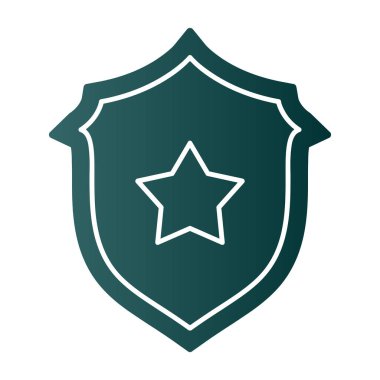 kalkan ikon vektör illüstrasyonu