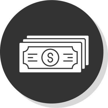 Web ve mobil uygulama tasarımınız için para simgesi, dolar logosu konsepti 