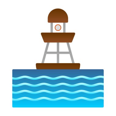 Simge vektör çizim şamandıra 