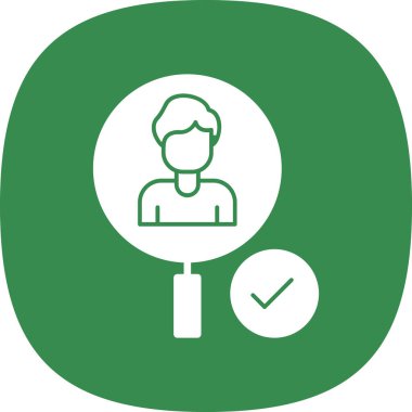 İnsan simgesinin vektör illüstrasyonu